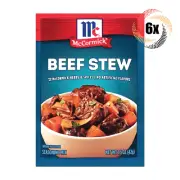 6x Packs McCormick Beef Stew Seasoning Mix No Artificial Flavors 1.5oz