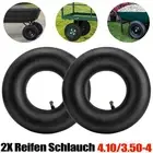 2x Inner Tube 4.10/3.50-4 Bent Stem Valve 410/350-4 for Hand Cart Wheelbarrows