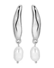 Ettika Liquid Luxe Cultured Freshwater Pearl Drop Earrings