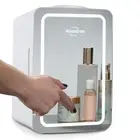 Koolatron Cosmetics Fridge with Makeup Mirror and LED Ring Light, 12V DC 110V AC