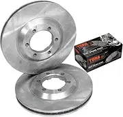 2 Front Disc Brake Rotors + Pads for Holden Colorado RC & for Isuzu D-Max TFR85 TFS85 4cyl 3.0L 4JJ1 V6 3.6L LCA 2008 2009 2010 2011 2012