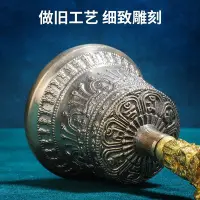 在飛比找Yahoo!奇摩拍賣優惠-【熱賣精選】金剛杵金剛鈴尼泊爾手工純銅鈴鐺藏傳密宗五股金剛杵