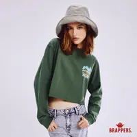 在飛比找momo購物網優惠-【BRAPPERS】女款 ADVENTURE 短版上衣(綠)
