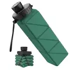 Infitran Collapsible Water Bottle BPA-Free Leak-Proof Silicone, D.Green 20.6oz