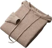 [Generic] Men's Wool Sweater Hooded Pullover Thick Casual Style Knitwear Soft Warm Jumper Tops