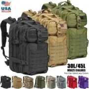45L Military Tactical Backpack Large Army 3 Day Assault Pack Molle Bag Rucksack