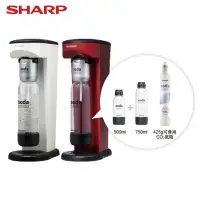 在飛比找蝦皮購物優惠-SHARP夏普 Soda Presso氣泡水機(2水瓶+1氣