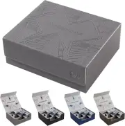 Magnetic Closure PU Leather Card Storage Box for 1800+ Trading Cards - Grey