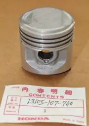 NOS HONDA CB/CL/SL/XL100 PISTON 1.00 O/S - P/N 13105-107-760