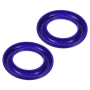 2pcs Bobbin Holders, Silicone Round Thread Spools Rings Holders, Blue