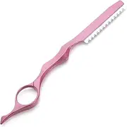Hair Styling Razor Hair Thinning Comb Professional Thinning Razor Hair Cutting Texturizing Razors Hair Cutting Tool for Salon Home Use(Pink)