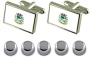 [Select Gifts] Shirt Dress Studs Andrelandia City Minas Gerais State Flag Cufflinks