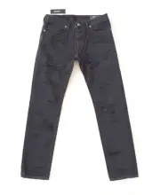 DIESEL Men’s Buster Regular Slim Tapered Destroyed Trouser – Faded Black / 31
