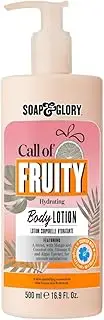 [Soap & Glory] Call of Fruity Body Lotion - Moisturizing Body Lotion with Vitamin E, Coconut Oil & Aloe Extracts - Tropical Fruits, Juicy Melon & Hibiscus Cocoa Butter for Dehydrated Skin (500ml)
