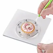 Nonslip Base Silicone Mat Cake & Cookie Decorating Acrylic Turntable