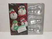 BRAND NEW WILTON MINI SNOWMEN CAKE PAN- 6 SNOWMEN NOS 1992