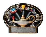 Lamp of Knowledge Education Plaque Personalized Free