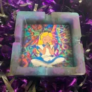 Trippy Alice in the Wonderland Ashtray