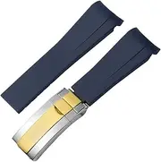 [TIOYW] Rubber Silicone Watchband 20mm 21mm For Rolex submariner daytona DEEPSEA Oysterflex Watches Band GMT bracelet watch