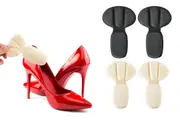 2 Pairs Of Mesh Adhesive Heel Grips Inserts Heel Cushion Pads-Style 3