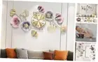 Wall Clocks for Living Room Decor,Large Wall Clock,3D Creative Metal Ginkgo