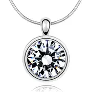 Solo Bezel Krystal Necklace Embellished With SWAROVSKI® Crystals