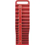 Strongway 3/8in.-Drive Magnetic Socket Holder, SAE and Metric, Red