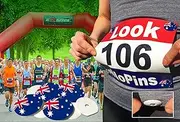 [EventClip] Australian Flag Snap-Lock BibClips for Running and Cycling Numbers, Made in UK with Recycled Plastic