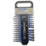 1/4" Drive Metric Sockets And Accessory set 4 13mm 27pc Torx / Hex / Bits