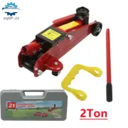 2T Hydraulic Floor Jack Trolley Low Profile Car Track Quick Lifting 135-320 mm