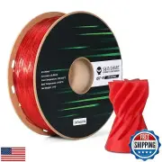 SainSmart TPU Filament 1.75mm, GT-3 Transparent Red Flexible 3D Printer Filam