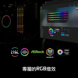 金士頓 FURY Beast RGB DDR4 3600 (16GB 2支) 32G 記憶體 KF436C18BBAK2