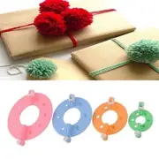4 Size Pompom Maker Set – Fluff Ball Weaver Tool Kit for Knitting & DIY Crafts