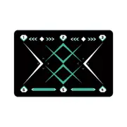 Football Footstep Training Mat for Ball Control Improvement Speed Agility Non-Slip Soccer Train Mat for All Levels Enhance Dribbling Skills Coordin...