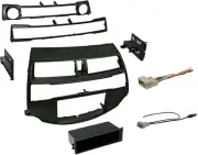 Double DIN Dash Kit for 2008-2012 Accord with Antenna Adapter & Harness… (Dark