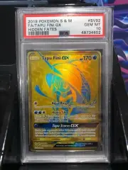 PSA 10 GEM MT - TAPU FINI GX Card SV92/SV94 Pokemon TCG Hidden Fates Shiny Gold