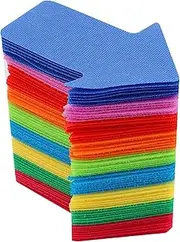 63 Pieces Arrow Carpet Markers for Classroom, Social Distancing and Wait Line Up Flexible Group Activity Game (6 Inches)