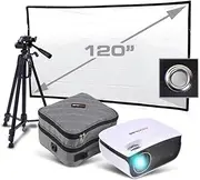 KickAss Projector & 120" Eyelet Screen Cinema Package