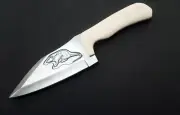 Compact Camping Knife , Custom Hand Made D2 Tool Steel Fixed Blade Combat Knife