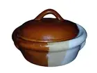 Small Vintage Mid Century Studio Art Pottery Ceramic Casserole Lidded Dish