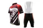 Lixada Men's Cycling Clothes Set Quick Dry Short Sleeve Bicycle Jersey Shirt Tops 3D Cushion Padded Riding Bib Shorts Tights Pants (L)