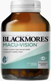 Blackmores Macu Vision 150 Tablets Support Eye Macula Health Healthy Vision