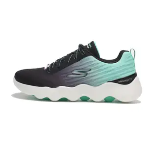 SKECHERS 健走鞋 MASSARE 黑 蒂芬綠 漸層 女 124912BKTQ