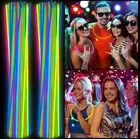 Deekin 10 22”Glow Sticks Bulk Necklaces Light up with Connectors Party Neon