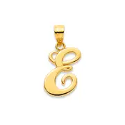 9ct Gold Script Initial 'e' Pendant