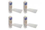4x White Magic Home Bathroom Non-Slip Floor Shower Quick Drying Mat Rug Cream