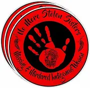(3Pcs) MMIW No More Stolen Sisters Missing Murdered Indigenous Sticker 3" Woman Hands No More Stolen Die-Cut Vinyl Sticker Decal for Water Bottle Tumbler Phone Case Laptop Cars Merchandise Gift 3 Inches