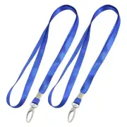 Nylon Neck Phone ID Cards Holder Strap Lobster Clasp Key Lanyard String 2 Pcs