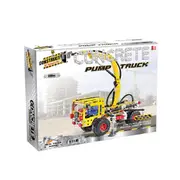 398pc Construct IT DIY Pump Truck Toy w/ Tools STEM Build Assembly Kit Kids 8y+