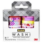 Scotch Washi Tape [8-Pack]: 8-pack / Assorted (8 patterns)